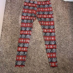 Tribal elephant print leggings
